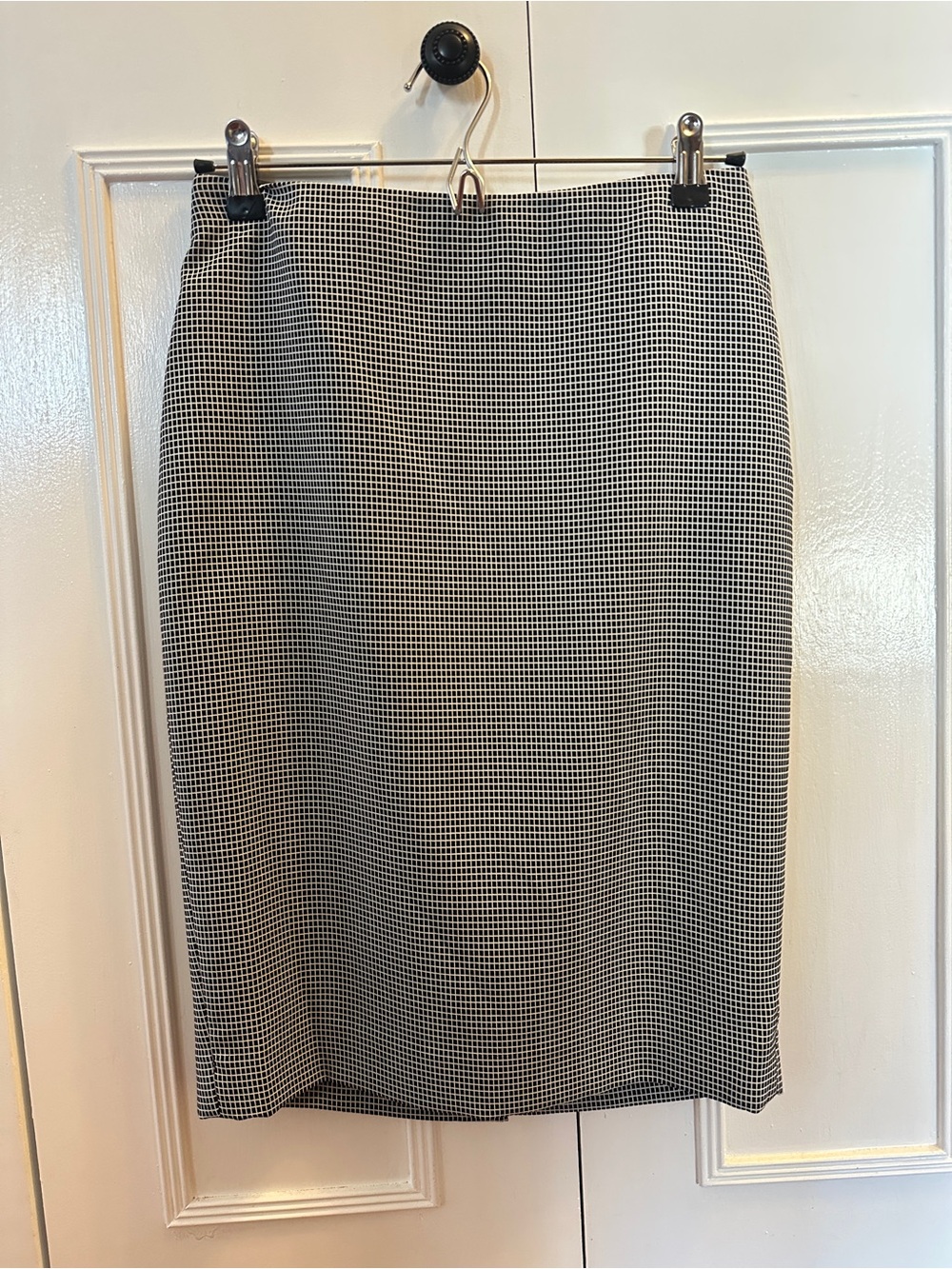 The Limited Black & White Window Pane Pencil Skirt Size 0